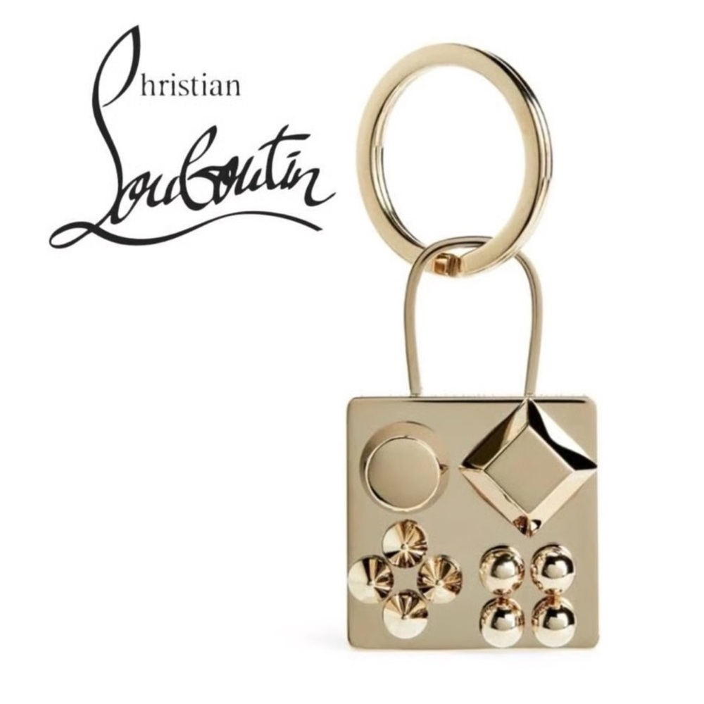 Christian Louboutin Gold-tone Keychain